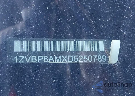 2013 Ford Mustang V6 z USA, uszkodzony, nr VIN 1ZVBP8AMXD5250789